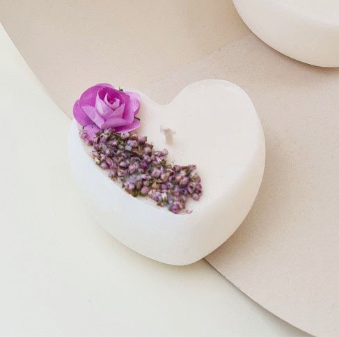 

Свеча La Luz Purple Heart Сердце 1