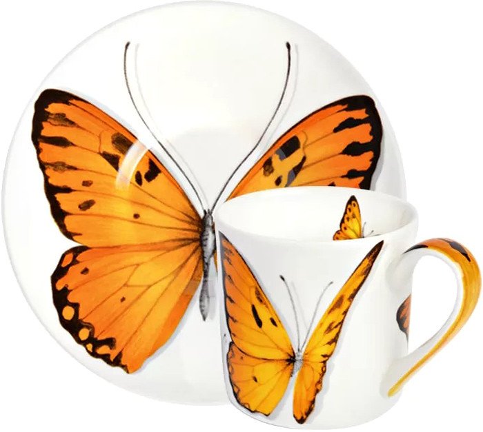 

Чашка с блюдцем Taitu Freedom Butterfly 1-891-D (оранжевый)