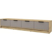 Тумба Интерлиния ТВ Концепт КТ-ТВ4-35 Техно (дуб золотой/луна)