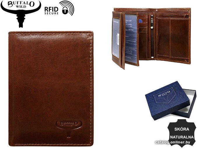 Портмоне Cedar Buffalo Wild N890-VTU (черный)