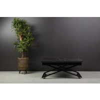 Стол-трансформер Levmar Accord D97/S53 (мрамор черный/черный)