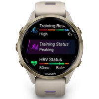 Умные часы Garmin Forerunner 970 47 мм (бежевый/фиолетовый)