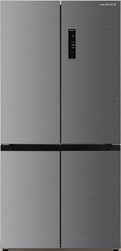 Четырёхдверный холодильник Harper RH6966BW (металлик)