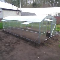 Теплица Импласт Нова прямостенная 3х8м 15576 (с сотовым поликарбонатом)