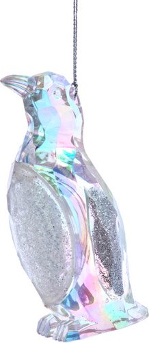 Елочная игрушка Kurt S. Adler Прозрачный пингвин T3496