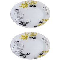 Набор тарелок NiNaGlass Маслины 85-165-26 4840164162 (2шт)