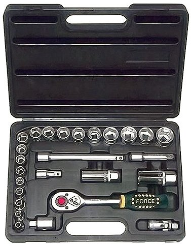 

Набор трещотка с головками Force 3261 (26 предметов)