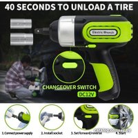 Автомобильный компрессор AutoHelp Набор 4в1 в чемодане