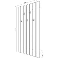 Вешалка для одежды MONOFIX Одос настенная (белый) в Гомеле