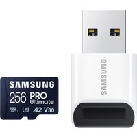 Карта памяти Samsung PRO Ultimate microSDXC 256GB (с кардридером)