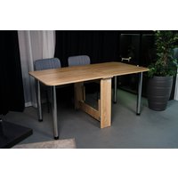 Стол-книга Stoloff Мечта 1600x850 (дуб сонома, опоры вкручиваемые, углы закругленные без роликов и ручек)