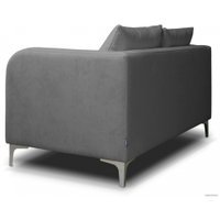 Диван Brioli Терзо двухместный (V4/темно-серый)