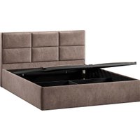 Кровать Трия Стелла Тип 1 c ПМ и заглушиной 160x200 (микровелюр Wellmart Latte)