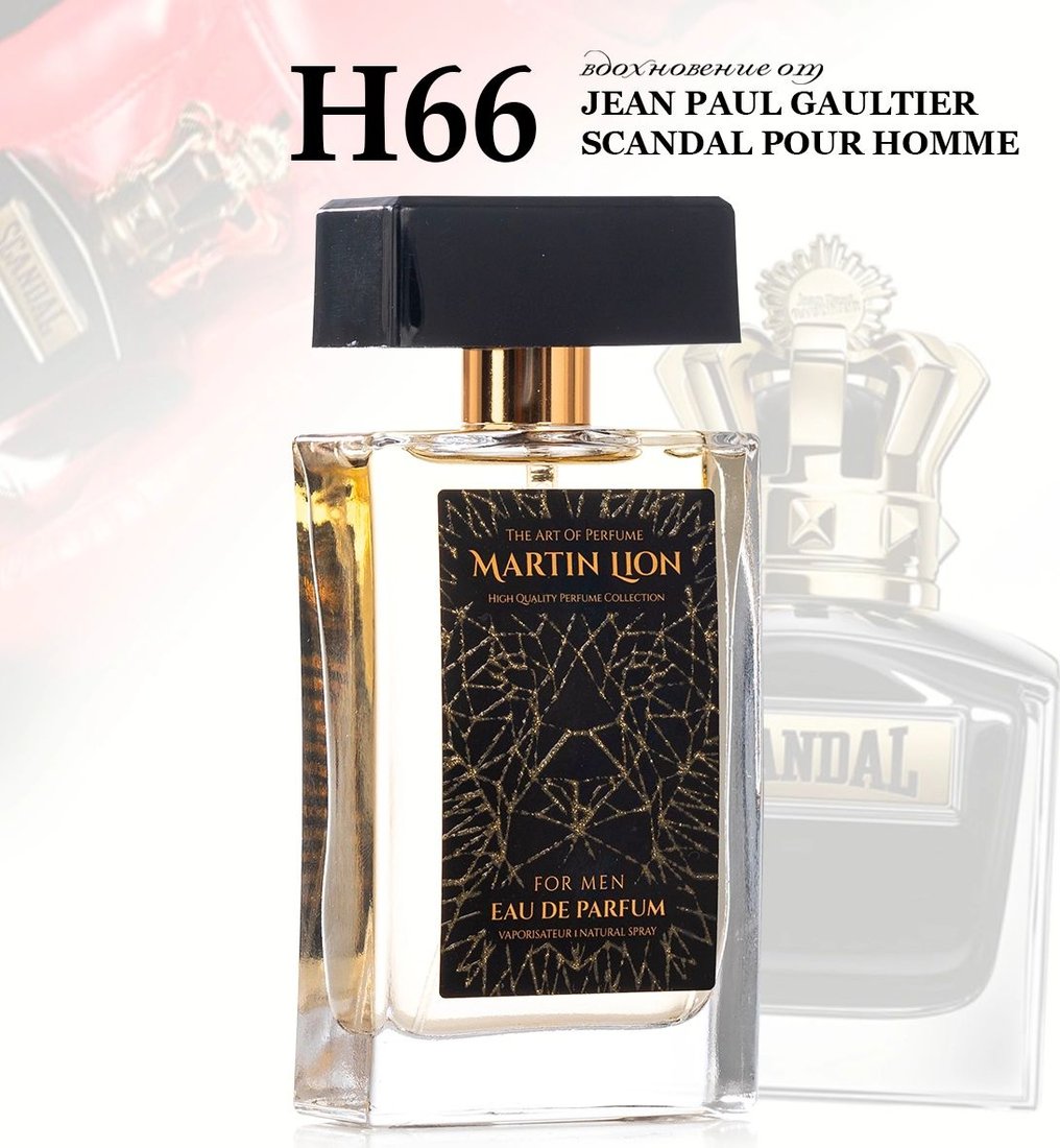 

Парфюмерная вода Martin Lion аналоговый парфюм H66 Jean Paul Gaultier Scandal Pour Homme EdP (50 мл)