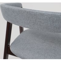 Стул с подлокотниками Оримэкс Лондон (серая рогожка Kiton 06/темный бук)