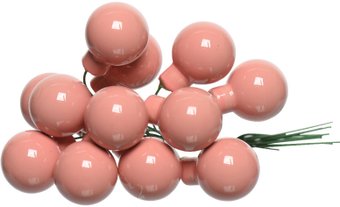 Елочная игрушка GreenDeco На проволоке 712040 (144шт, розовый фарфор)