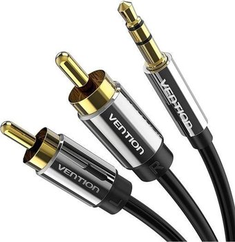 Кабель Vention BCFBJ 3.5 мм jack - RCA (5 м, черный)