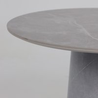 Кухонный стол Lepremo AV 2317 МДФ+керамика 900 (серый матовый Larka Grey/черный+HPL Будда)