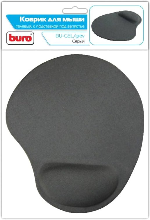

Коврик для мыши Buro BU-GEL (серый)