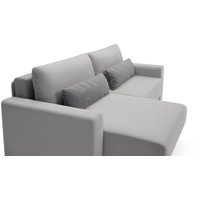 Угловой диван Mio Tesoro Таун 264 1.5ек-1.5пф (1366 светло-серый)