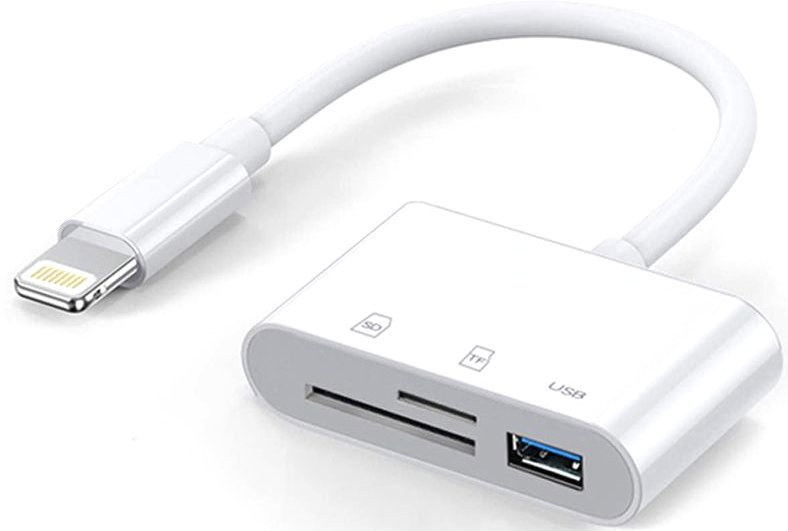 

Карт-ридер USBTOP Lightning - USB3.0/TF/SD (белый)