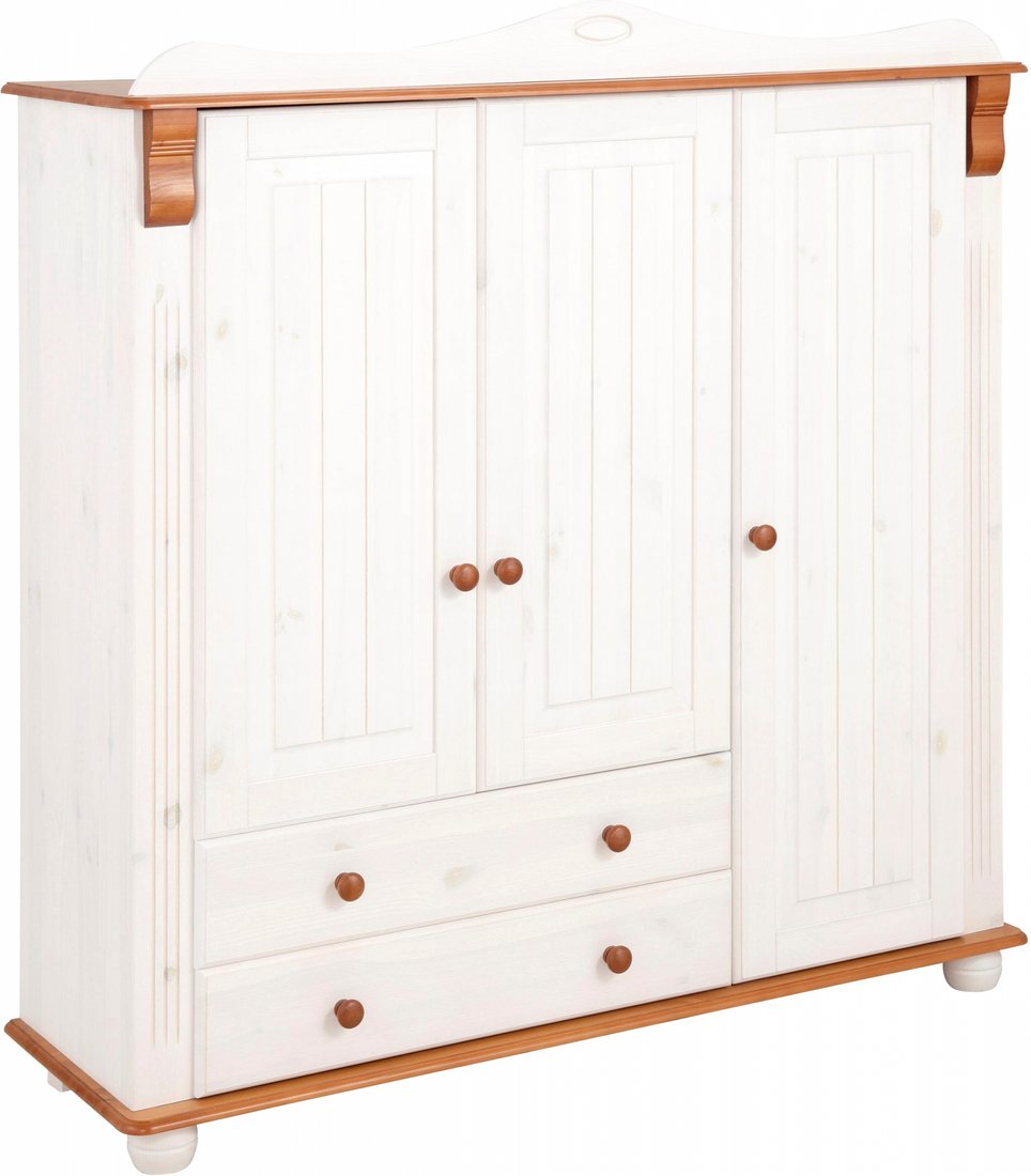 

Шкаф распашной Диприз Adele 3 двери, 2 ящика Д.7309-5.1 (белый воск)