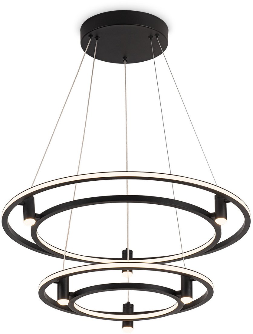 

Подвесная люстра Ambrella light Comfort FL5544/2+6 BK (черный)