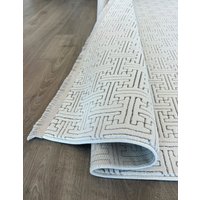 Ковер для жилой комнаты Radjab Carpet Бутик BT 318 Прямоугольник 11515RK (1.6x2.3, Cream)