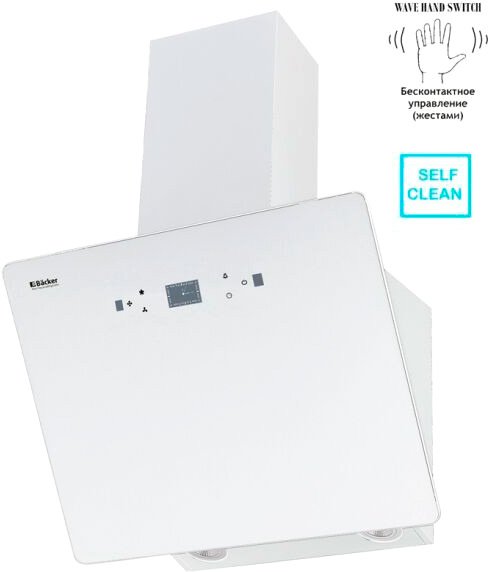 

Кухонная вытяжка Backer AH60E-MC-AT White 12K