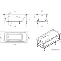 Ванна Roca Line 170x70 ZRU9302924