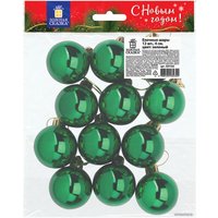 Елочная игрушка Золотая сказка зеленый 591126 12 шт