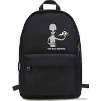 Городской рюкзак Vtrende Инопланетянин с пиццей (черный)