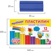 Пластилин Юнландия Веселый шмель 106672 (12 цв) в Гомеле