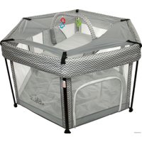 Игровой манеж ForKiddy Quadro plus 2 в 1 (серый)