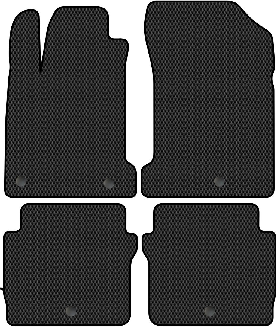 

Комплект ковриков для авто Alicosta Renault Latitude (седан) 2010 - 2015 (черный, ромб)