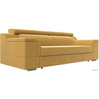 Диван Лига диванов Лига-003 117113 (микровельвет желтый)