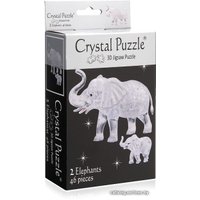 3Д-пазл Crystal Puzzle Два слона 90235