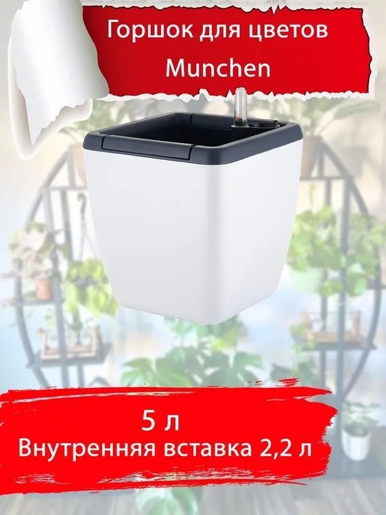 

Горшок inGreen Munchen IG622411048 (белоснежный жасмин)