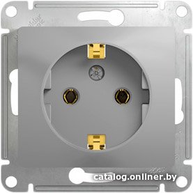 Розетка Schneider Electric Glossa GSL000343 (алюминий)
