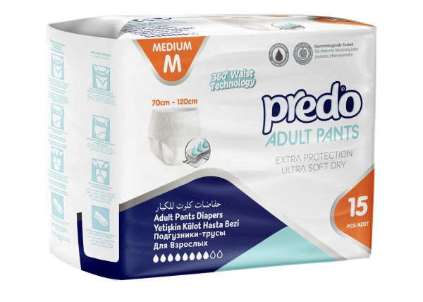 

Трусы-подгузники для взрослых Predo Medium ADP-103 (15 шт)