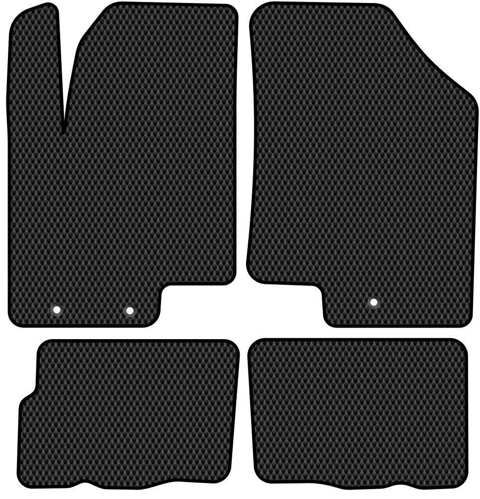 

Комплект ковриков для авто Alicosta Kia Soul I (хэтчбек 5 дв / AM) 2008 - 2014 (черный, ромб)