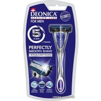 Бритвенный станок Deonica For Men 5 лезвий, 1 сменная кассета