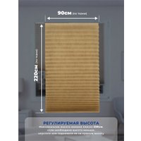 Плиссе Sundays Home 210-02 Самоклеящаяся 90х220 (бежевый/песочный)