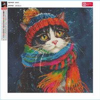 Алмазная мозаика  Феникс+ Зимний кот 68601