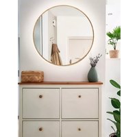 Зеркало с подсветкой  eMZe 60 LED.UV.60.60.DUB (дуб с УФ-окантовкой и подсветкой)