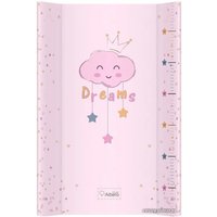Пеленальная доска AlberoMio PT70 407 Спящее облако 8282 (розовый)