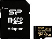 Golden Series High Endurance microSDXC SP256GBSTXDV3V1HSP 256GB (с адаптером)