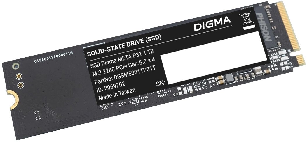 

SSD Digma Meta P31 1TB DGSM5001TP31T
