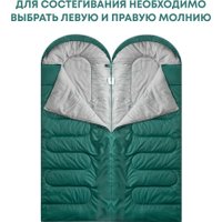 Спальный мешок RSP Outdoors Sleep 350 L (зеленый, 220x75см, молния слева)