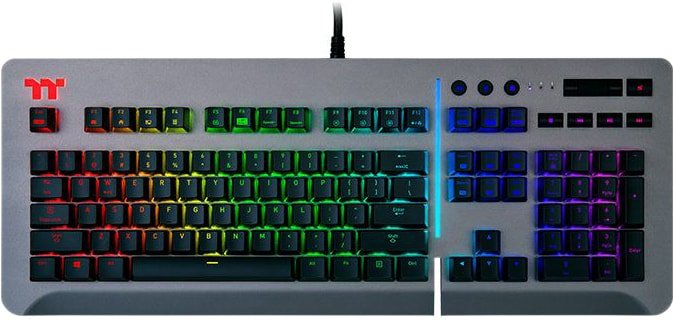 

Клавиатура Thermaltake Level 20 RGB Titanium (Cherry MX Speed Silver)